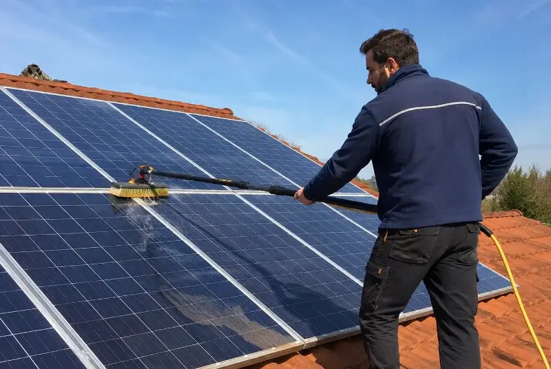 Nettoyage et entretien de panneaux solaires à Matha