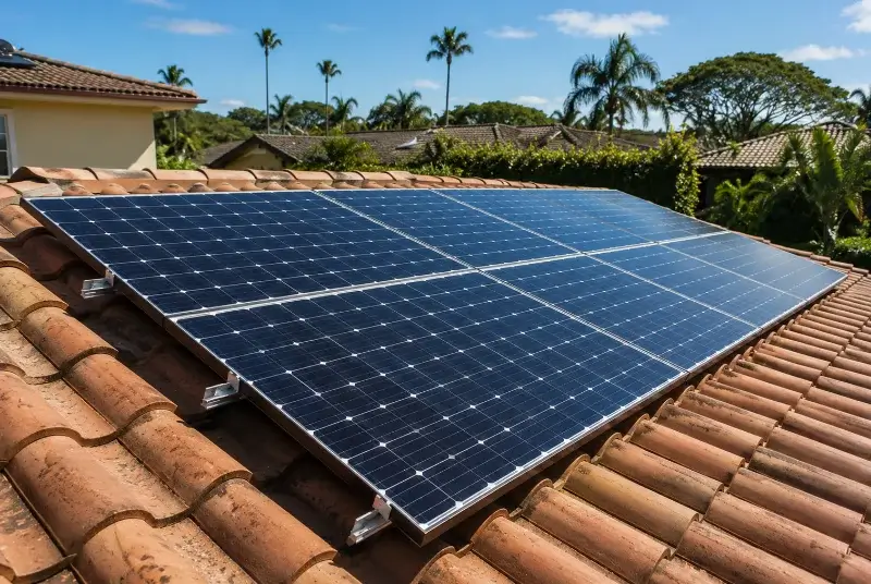 Installation de panneaux solaires à Matha